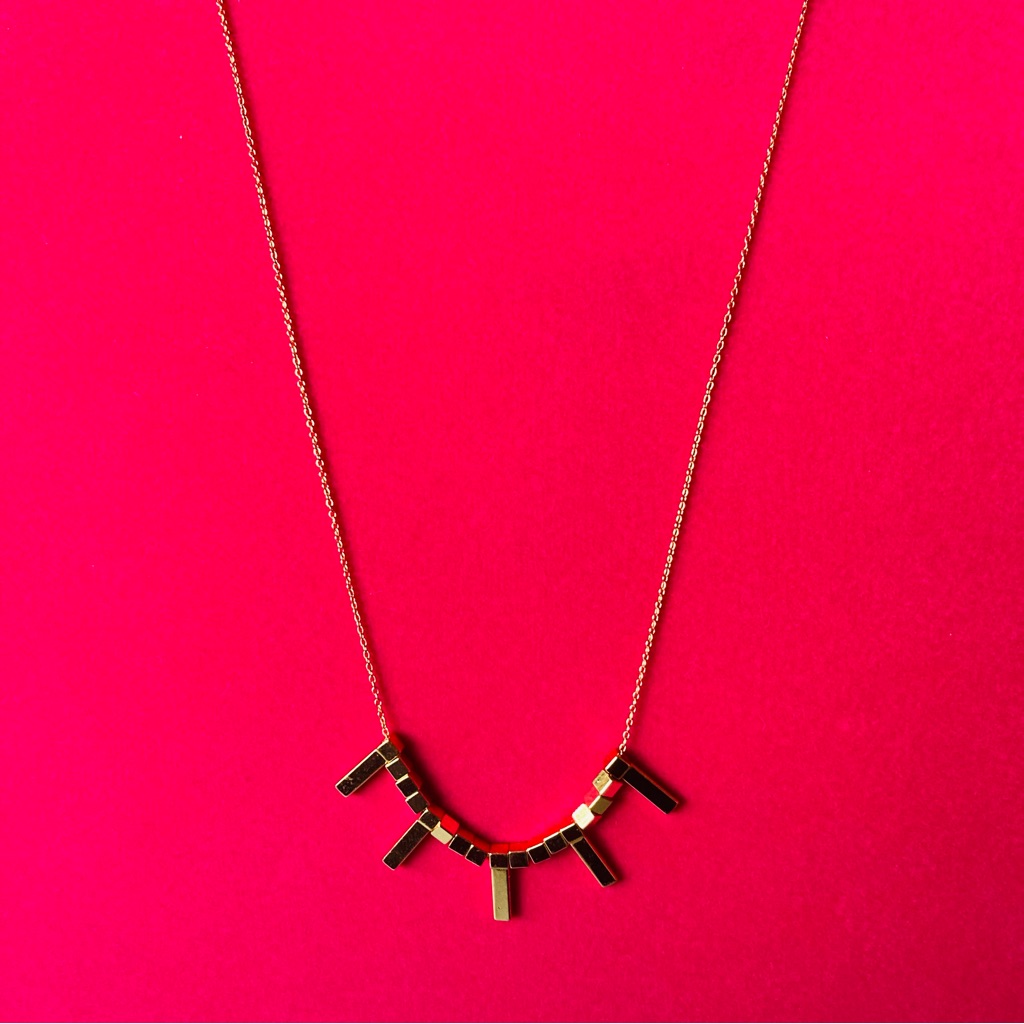 Gorjana Long Necklace In Gold Tone | New No Tages | Size L 13